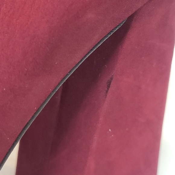 Vince Camuto Talise Pointed Toe Pumps & Chunky Flared Heel, Red - Picture 10 of 10